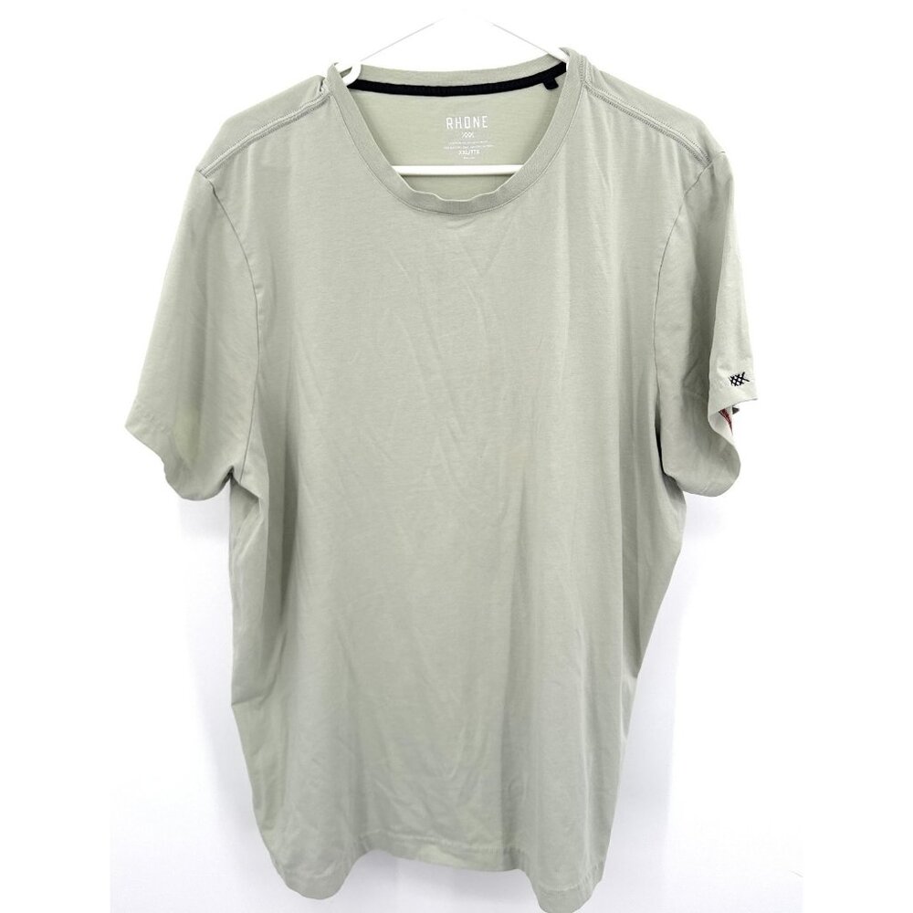 Rhone Shirt Mens XXL Green Performance Short Sleeve Raglan‎ Athletic